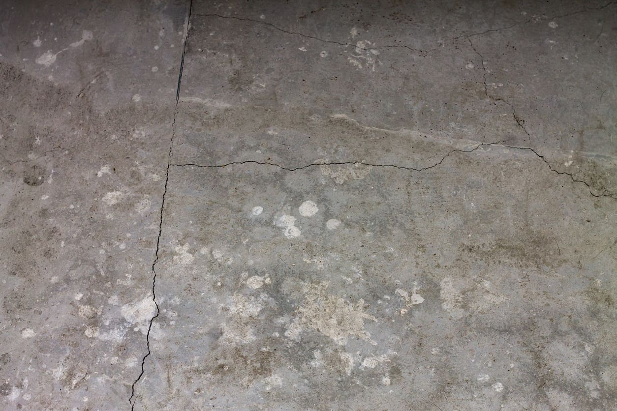 Cracked Concrete Floor